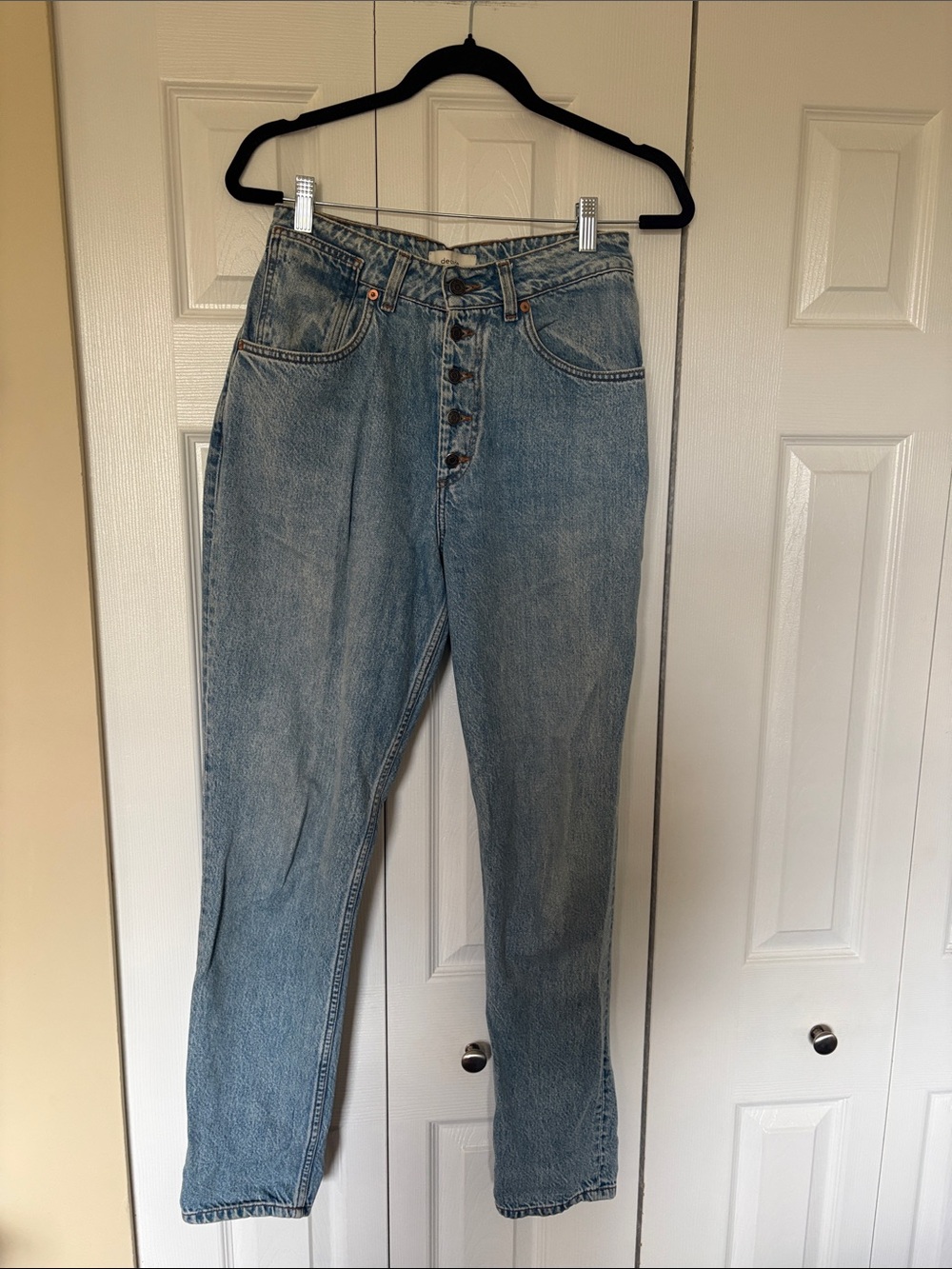 Decade Studio Pamela Super Curve High Rise Slim Tapered Jeans Size 27